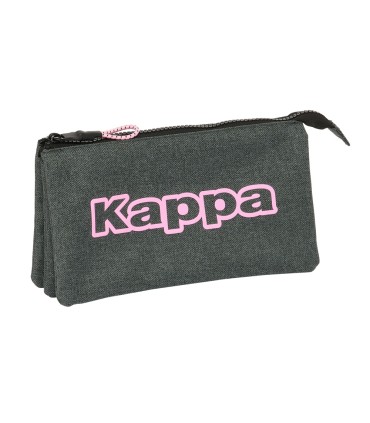 Bolso escolar portatodo safta triple kappa silver pink 30x220x120 mm