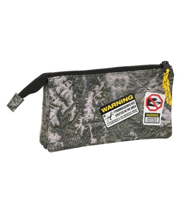 Bolso escolar portatodo safta triple jurassic world warning 30x220x120 mm