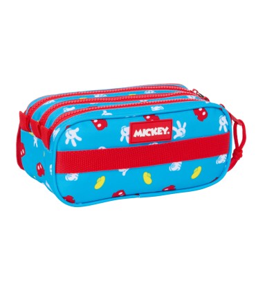 Bolso escolar portatodo safta triple big mickey mouse fantastic 80x215x100 mm