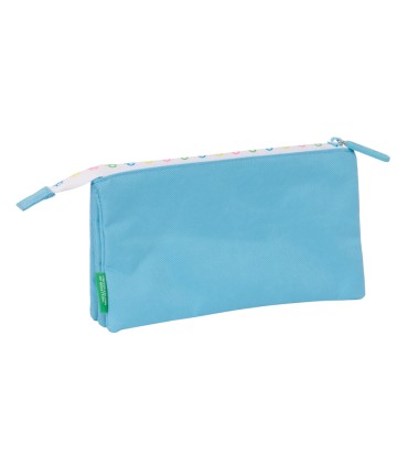 Bolso escolar portatodo safta triple benetton spring 30x220x120 mm