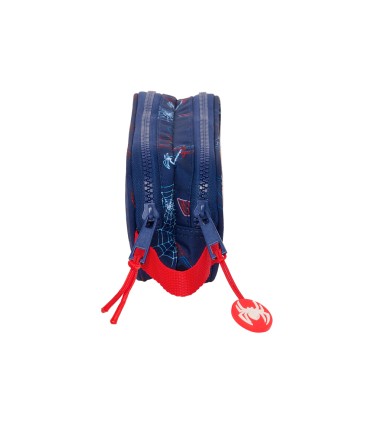 Bolso escolar portatodo safta doble spiderman neon 60x210x80 mm