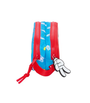 Bolso escolar portatodo safta doble mickey mouse fantastic 60x210x80 mm