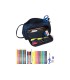 Bolso escolar portatodo safta con bolsillo desplegable batman legendary 85x200x110 mm