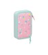 Plumier escolar safta doble cremallera 28 piezas peppa pig ice cream 40x125x195 mm