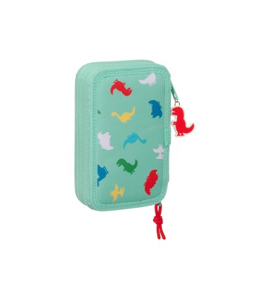 Plumier escolar safta doble cremallera 28 piezas peppa pig george 40x125x195 mm