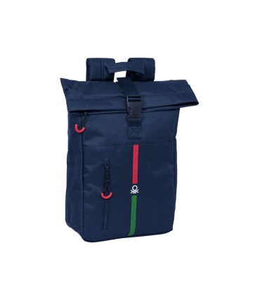 Mochila safta solapa para portatil 156 benetton italy 130x280x420 mm