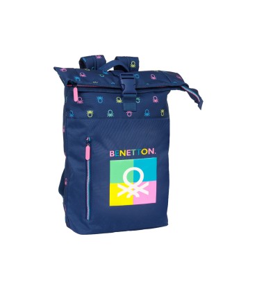 Mochila safta solapa para portatil 156 benetton cool 130x280x420 mm