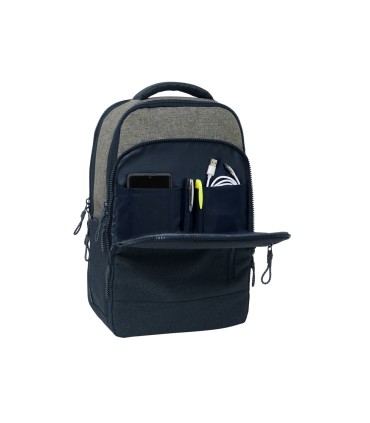 Mochila safta para portatil 156 tablet usb kappa dark navy 150x290x440 mm