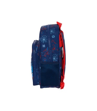 Mochila safta infantil adaptable a carro spiderman neon 100x270x330 mm