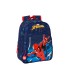 Mochila safta infantil adaptable a carro spiderman neon 100x270x330 mm