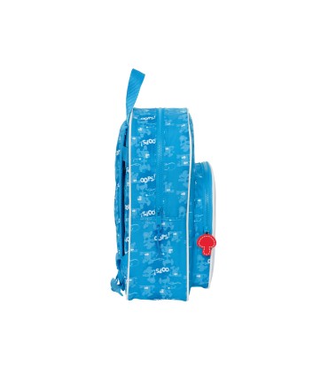 Mochila safta infantil adaptable a carro los pitufos 110x260x340 mm