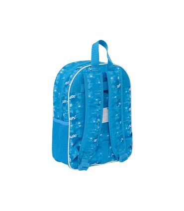 Mochila safta infantil adaptable a carro los pitufos 110x260x340 mm