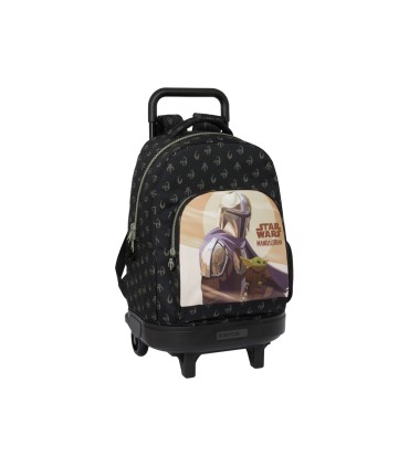 Mochila safta grande con ruedas compact extraible the mandalorian this is the way 220x330x450 mm