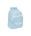 Mochila safta doble con cantoneras adaptable a carro glowlab cisnes 150x320x420 mm