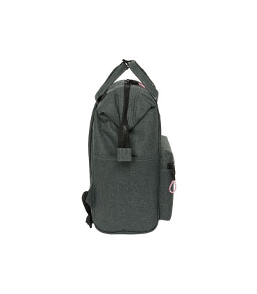 Mochila safta con asas para portatil 13 kappa silver pink 190x270x400 mm