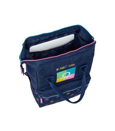 Mochila safta con asas para portatil 13 benetton cool 190x270x400 mm