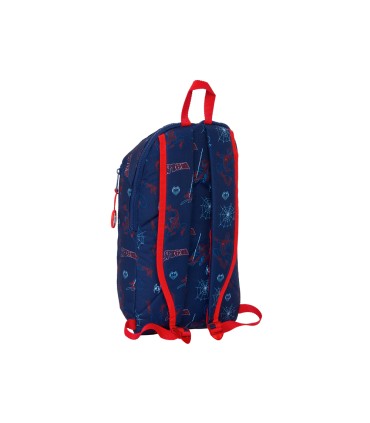 Mini mochila safta con cremallera vertical spider man neon 100x220x390 mm