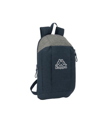 Mini mochila safta con cremallera vertical kappa dark navy 100x220x390 mm