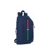 Mini mochila safta con cremallera vertical benetton italy 100x220x390 mm