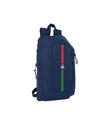 Mini mochila safta con cremallera vertical benetton italy 100x220x390 mm