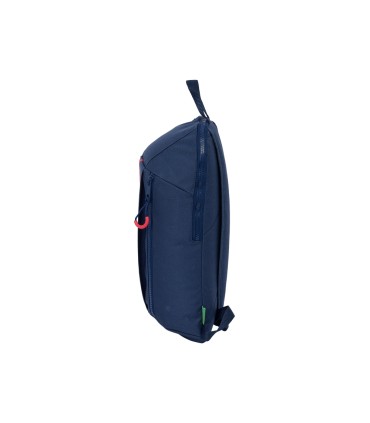 Mini mochila safta con cremallera vertical benetton italy 100x220x390 mm