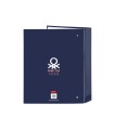 Carpeta safta carton folio 4 anillas lomo ancho benetton varsity 60x270x300 mm