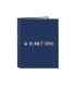 Carpeta safta carton folio 4 anillas mixtas benetton cool 40x265x330 mm