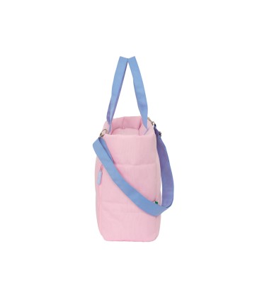 Bolso con bolsillo safta para portatil 14 benetton pink 170x400x310 mm