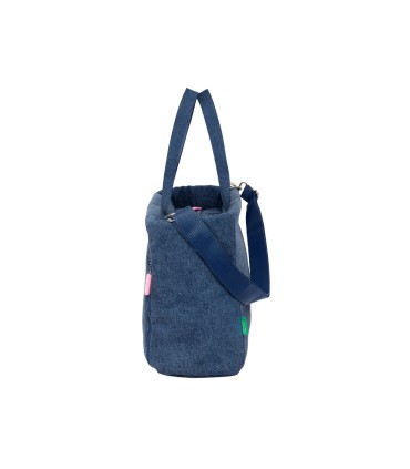 Bolso con bolsillo safta para portatil 14 benetton denim 170x400x310 mm