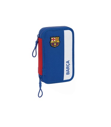 Plumier escolar safta doble pequeno 28 piezas fc barcelona 2 equipacion 23 24 40x125x195 mm