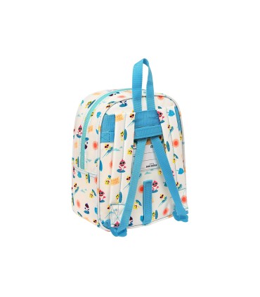 Mochila safta guarderia adaptable a carro con bolsillo frontal baby shark surfing 100x220x270 mm