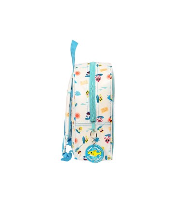 Mochila safta guarderia adaptable a carro con bolsillo frontal baby shark surfing 100x220x270 mm