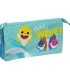 Bolso escolar portatodo safta triple baby shark surfing 30x220x120 mm