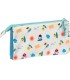 Bolso escolar portatodo safta triple baby shark surfing 30x220x120 mm