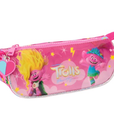 Bolso escolar portatodo safta triangular trolls 3 80x200x85 mm