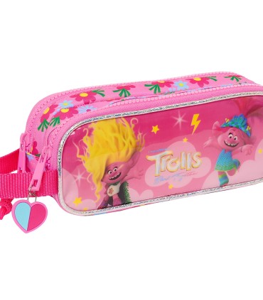 Bolso escolar portatodo safta doble trolls 3 60x210x80 mm