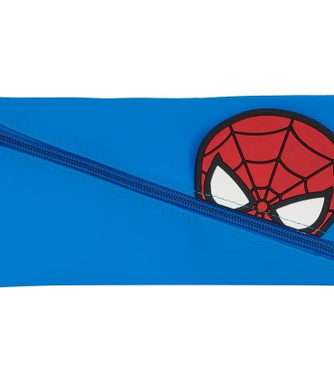 Bolso escolar portatodo safta silicona caritas spiderman 10x230x110 mm