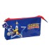 Bolso escolar portatodo safta triple sonic the hedgehog let s roll 120x220x30 mm