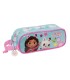 Bolso escolar portatodo safta doble gabby s dollhouse 80x210x60 mm