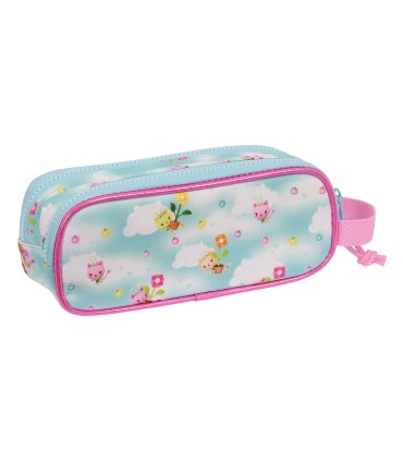 Bolso escolar portatodo safta doble gabby s dollhouse 80x210x60 mm