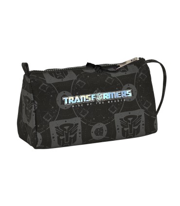 Bolso escolar portatodo safta con bolsillo desplegable vacio transformers 110x200x85 mm