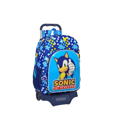 Mochila safta con carro sonic the hedgehog speed 420x330x140 mm