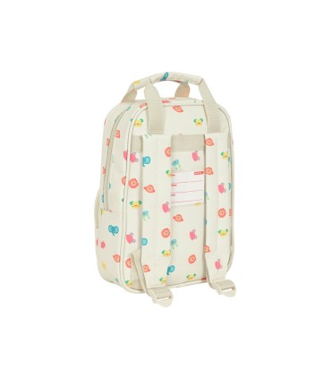 Mochila safta infantil con asas facil limpieza preescolar 280x200x80 mm