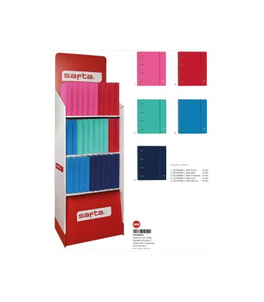 Expositor safta papeleria surtido stationery 1900x600x380 mm