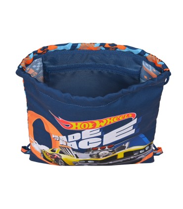 Saco plano safta junior hot wheels speed club 340x260x10 mm