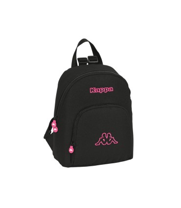 Mochila safta mini kappa black and pink 300x250x130 mm