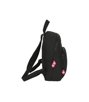 Mochila safta mini kappa black and pink 300x250x130 mm