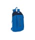 Mochila safta mini con cremallera vertical benetton deep water 390x220x100 mm