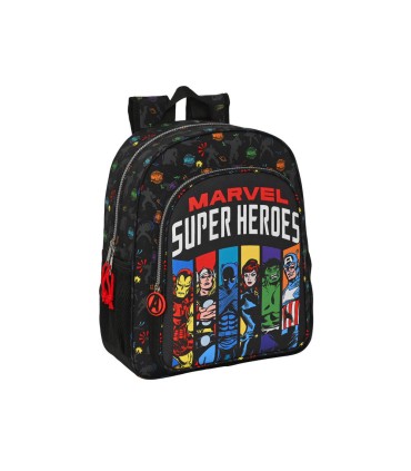 Mochila safta junior adaptable a carro avengers super heroes 380x320x120 mm