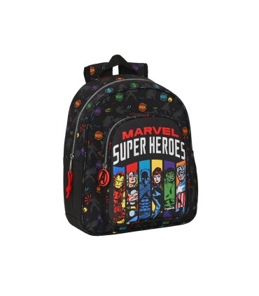 Mochila safta infantil adaptable a carro avengers super heroes 330x270x100 mm